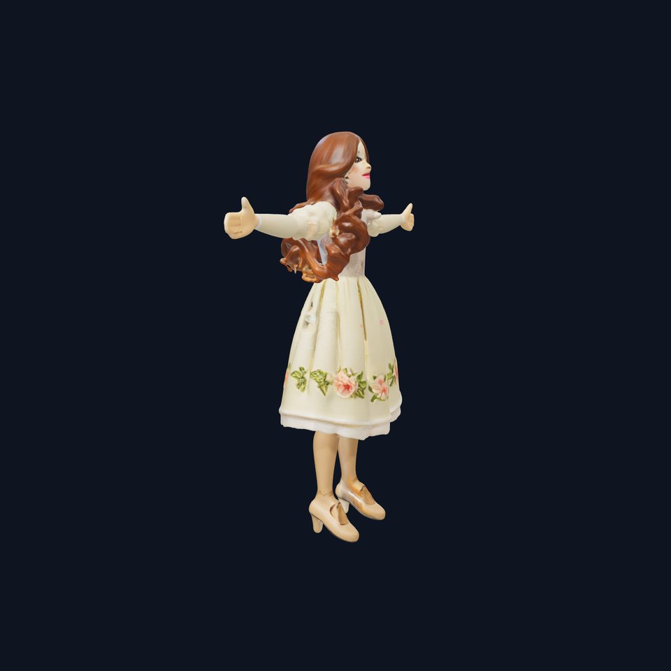 Vintage Porcelain Doll model pack